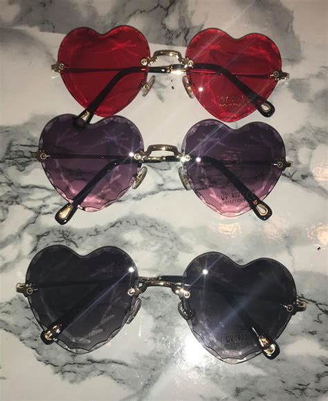 women's heart shaped cartier glasses